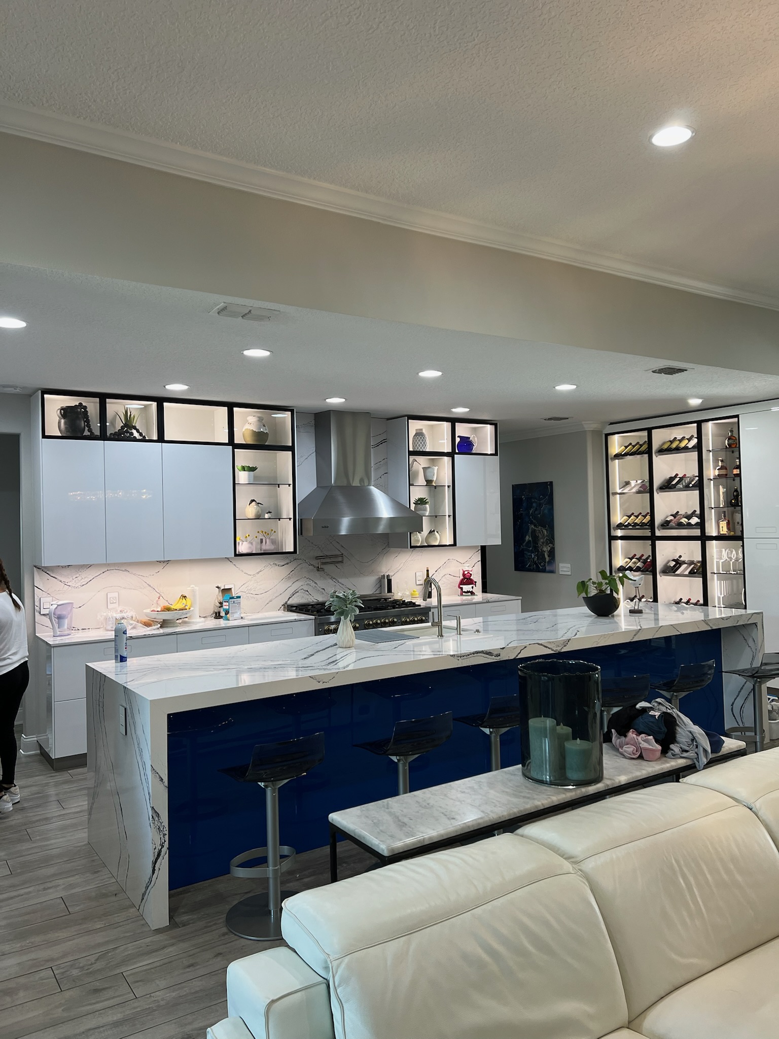 Residential - Winter Park I Blue Kitchen